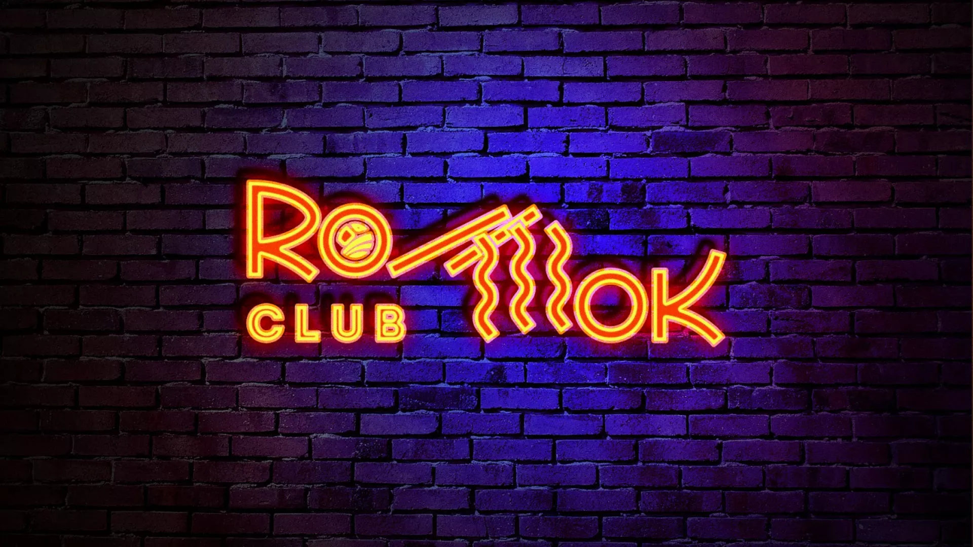 Разработка интерьерной вывески суши-бара «Roll Wok Club» в Новосокольниках